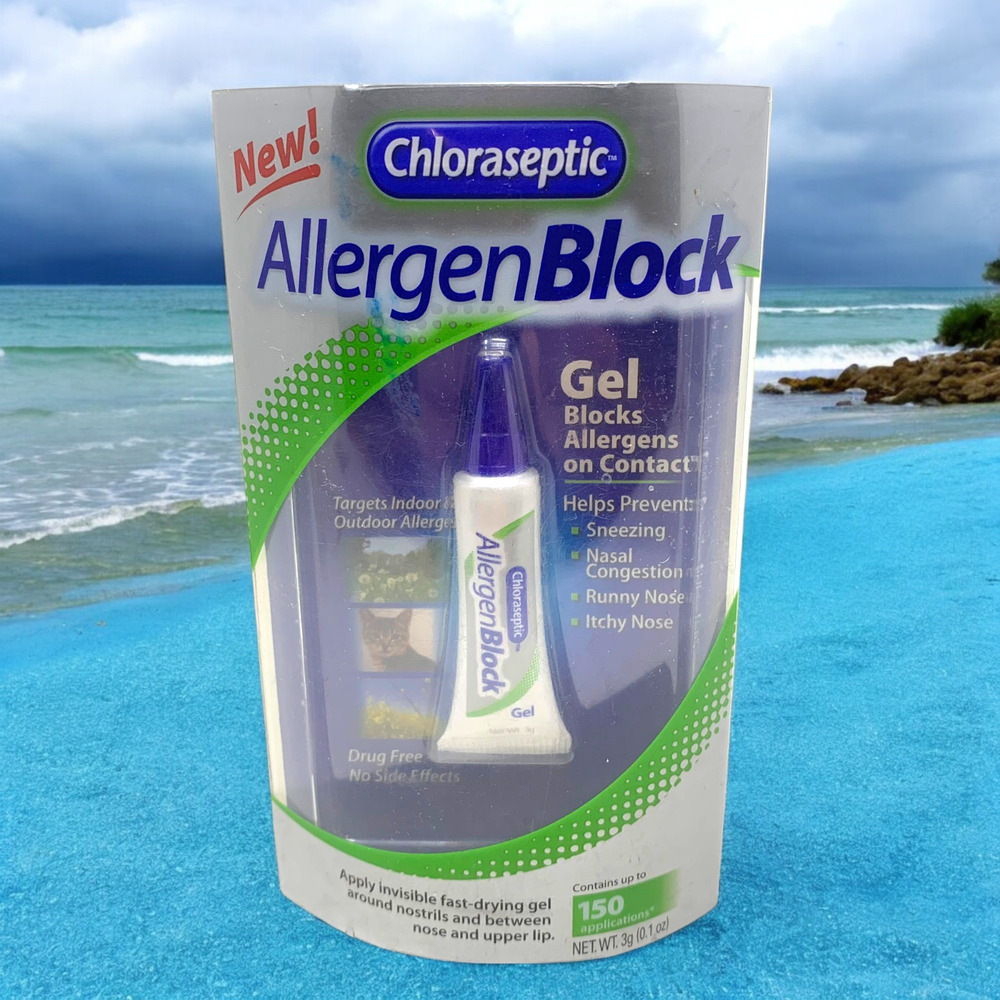 NEW Chloraseptic Allergen Block Gel Sneezing Runny Nose 0.1 oz Discontinued Item